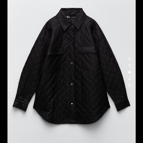 LAST CHANCE Women Zara Faux Leather Overshirt Size XS - Picture 2 of 7